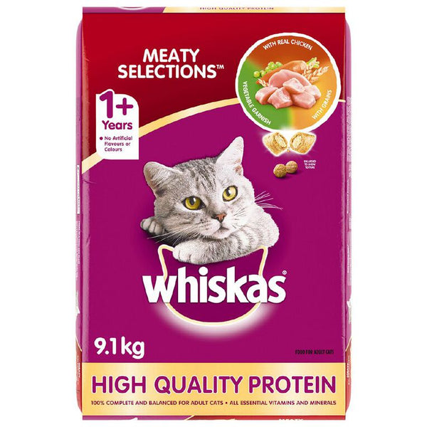 Whiskas Meaty Selections Adult 9.1KG