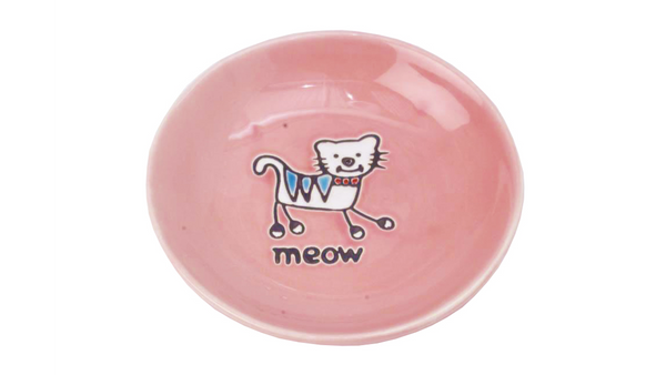 Silly Kitty Saucer Pink