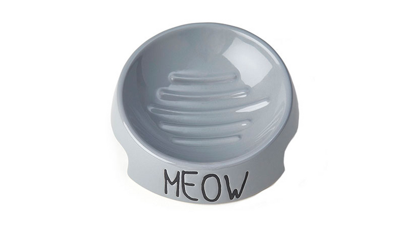 Meow Inverted Bowl Grey