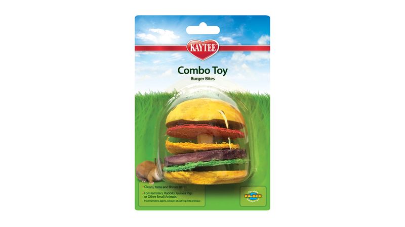 Kaytee Combo Toy Crispy & Wood Hamburger