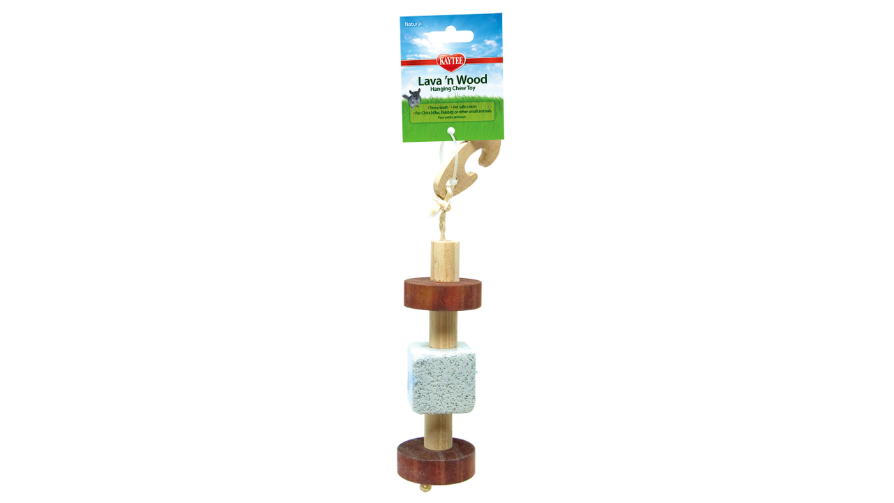 Kaytee Natural Lava & Wood Hanging Toy