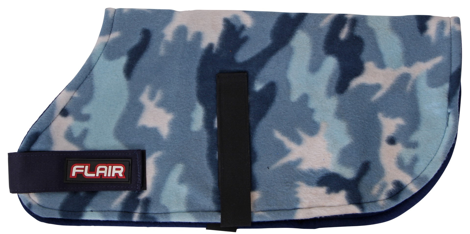 Flair Pattern Polar Fleece Coat Blue Camo