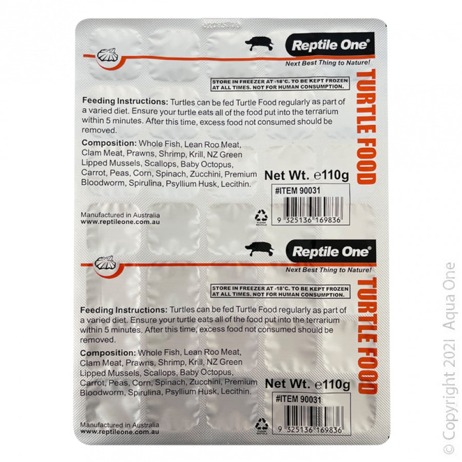 Reptile One Frozen Turtle Food 110g - Reptile Food 