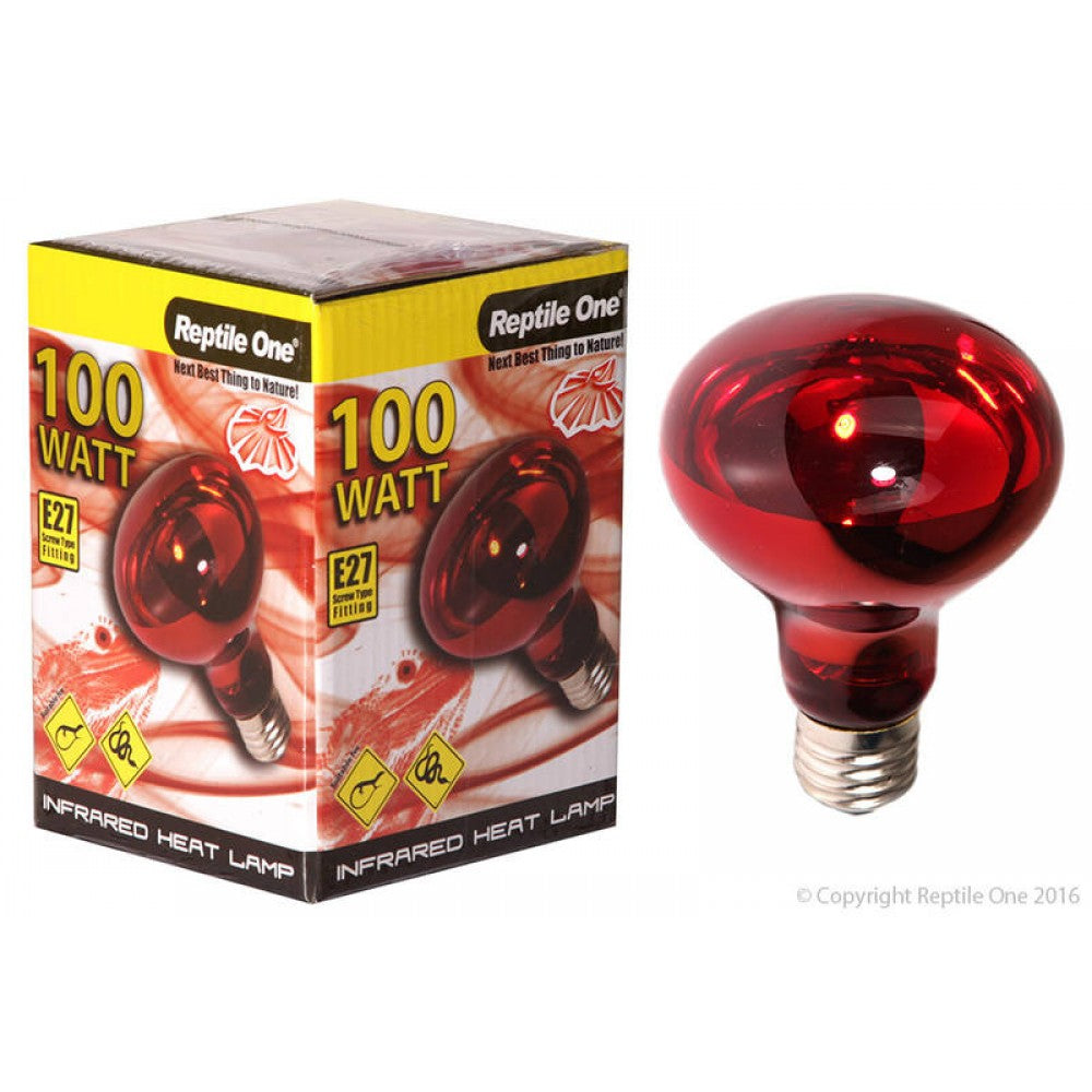 Reptile One Heat Lamp Infrared 100W (E27) - Reptile Heating & Lighting 