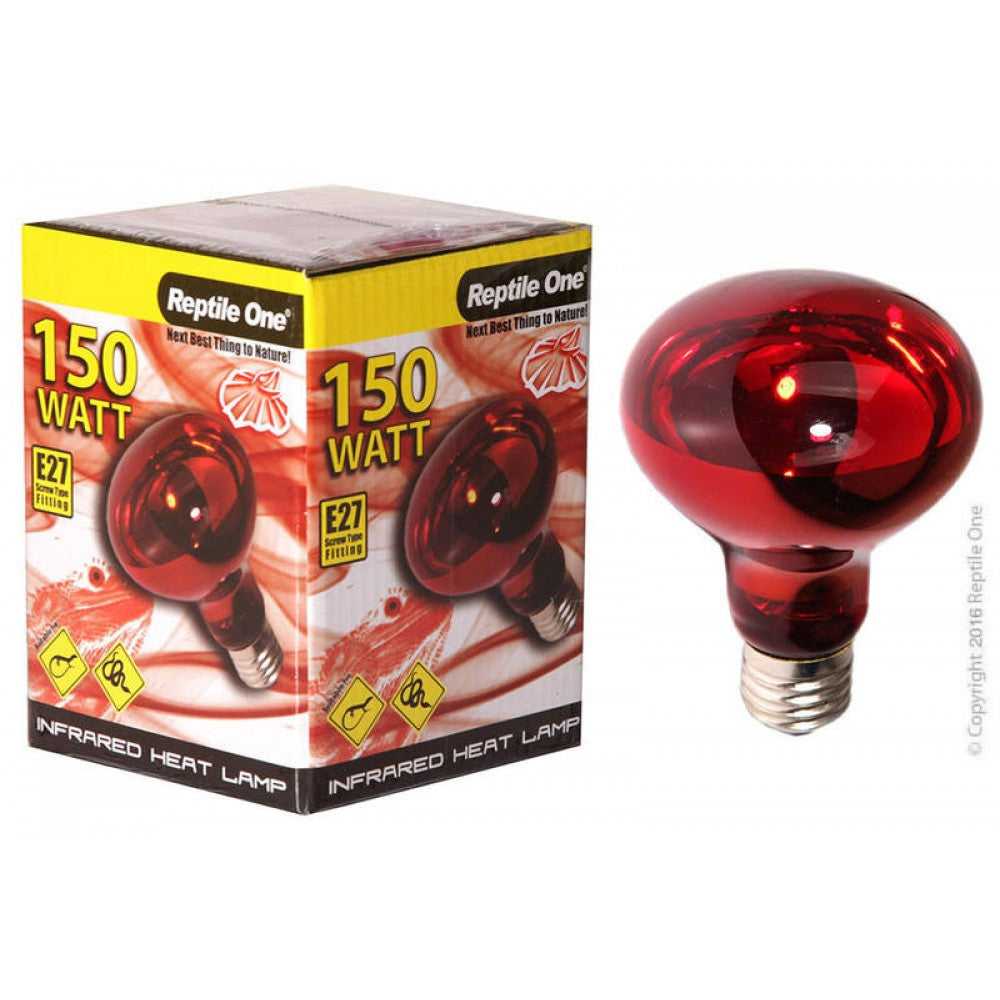 Reptile One Heat Lamp Infrared 150W (E27) - Reptile Heating & Lighting 