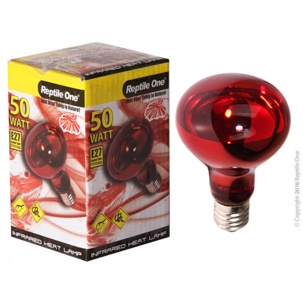 Reptile One Heat Lamp Infrared 50W (E27) - Reptile Heating & Lighting 