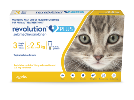 Revolution Plus Cat 1.25-2.5KG 3 Pack