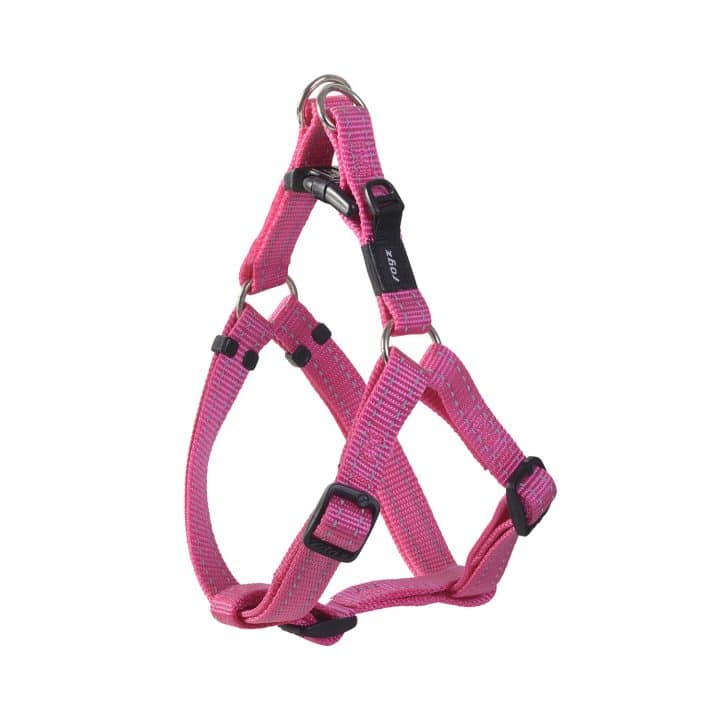 Rogz Nitelife Dog Step In Harness Pink Small - Dog Collars, Leashes & Harnesses 