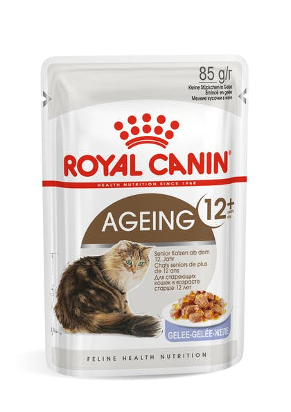 Royal Canin Ageing 12+ in Jelly Cat Wet Food Pouch 85G 12 Pack - Cat Food 