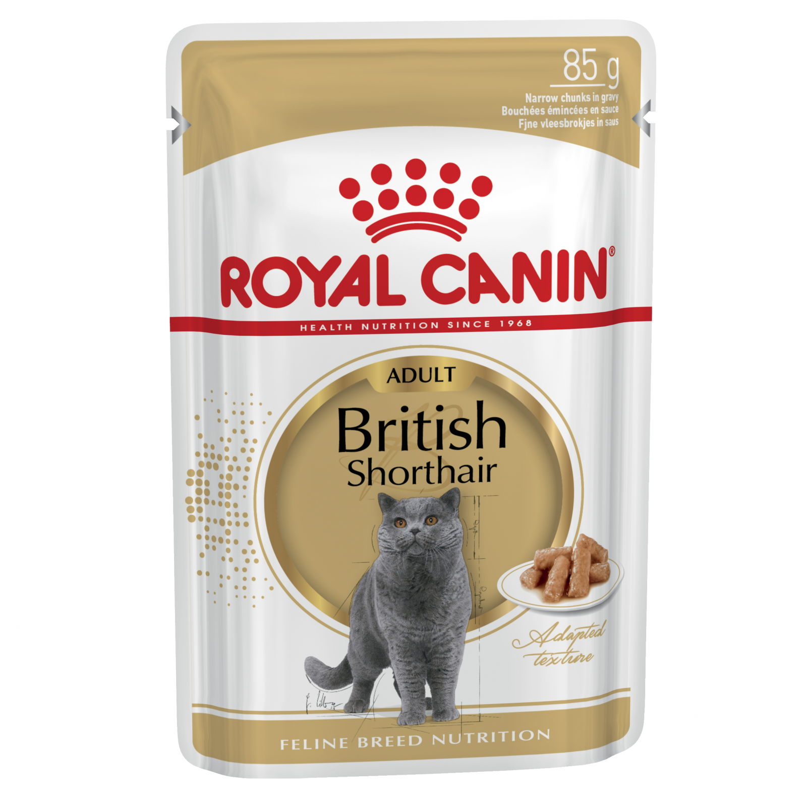 Royal Canin British Shorthair Adult Cat Wet Food Pouch 85G 12 Pack - Cat Food 