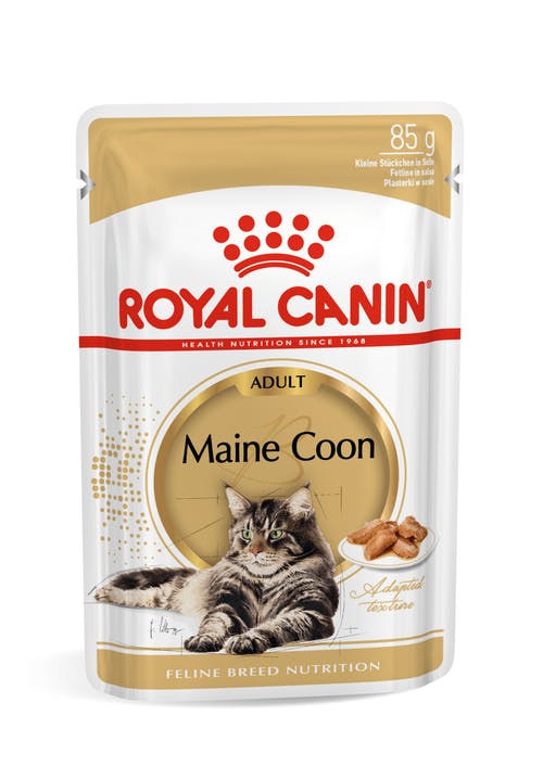 Royal Canin Maine Coon Adult Wet Cat Food Pouch 85G 12 Pack - Cat Food 