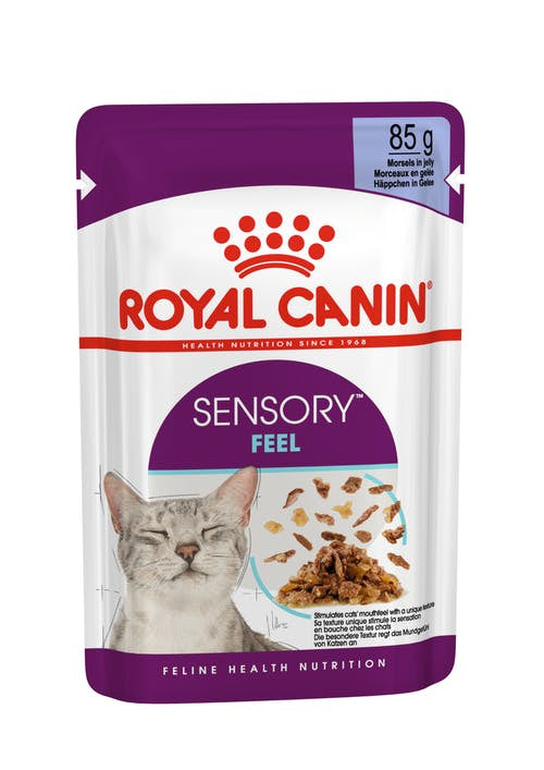 Royal Canin Sensory Feel Morsels in Jelly Cat Wet Food Pouch 85G 12 Pack - Cat Food 