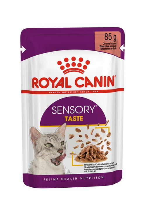 Royal Canin Sensory Taste Chunks in Gravy Cat Wet Food Pouch 85G 12 Pack - Cat Food 