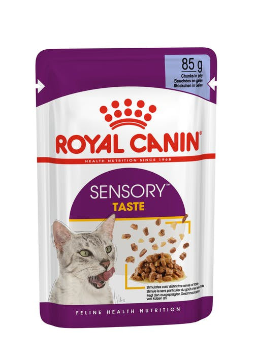 Royal Canin Sensory Taste Chunks in Jelly Cat Wet Food Pouch 85G 12 Pack - Cat Food 