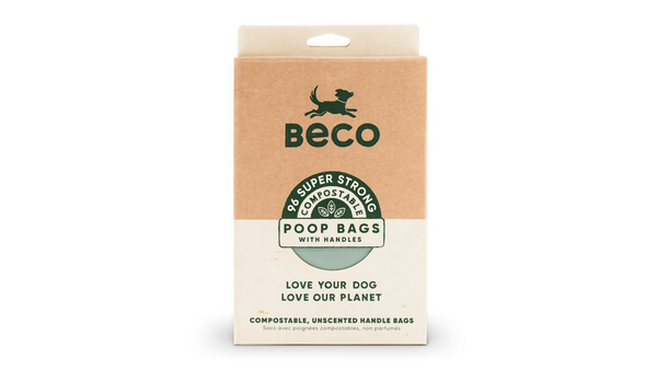 Beco Poop Bags Compostable with Handle 96pk