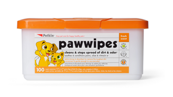 Petkin Paw Wipes 100 Pack