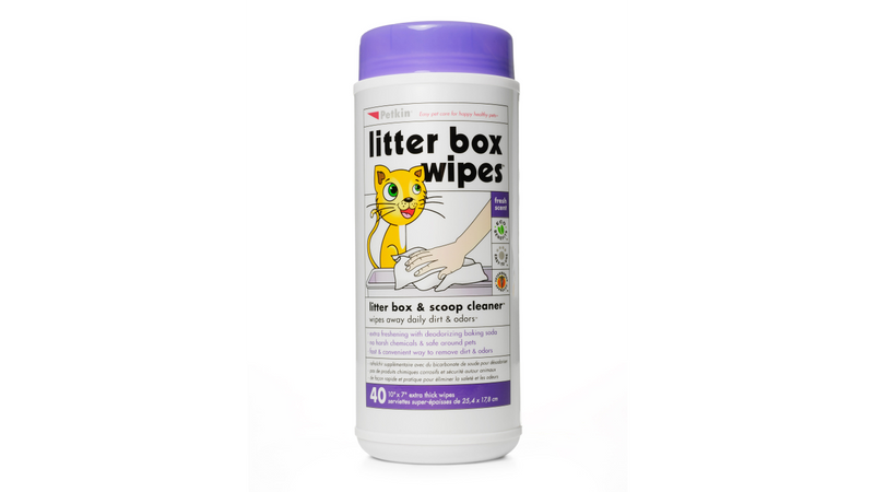 Petkin Litter Box Wipes 40 Pack