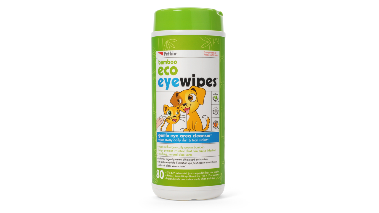 Petkin Bamboo Eco Eye Wipes 80 Pack*