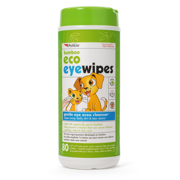 Petkin bamboo eco pet sales wipes