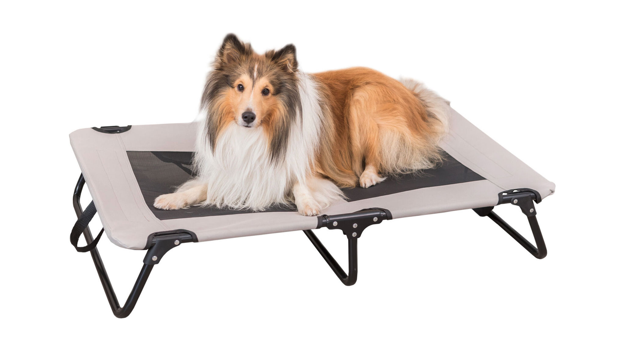 Dog Lounger 99x19x60cm Grey/Black