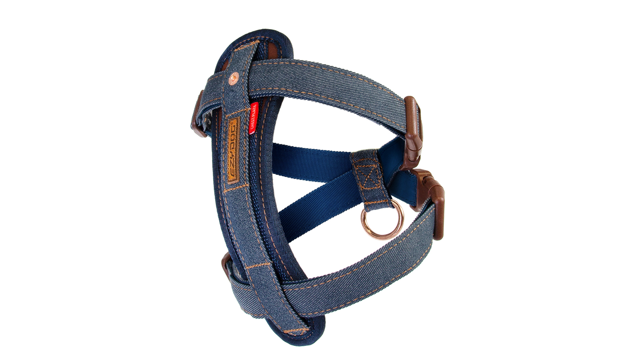 EzyDog Chest Plate Harness Denim