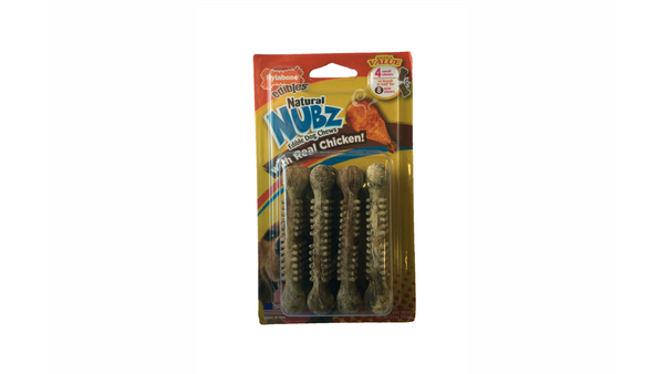 Nylabone Natural Nubz Chicken Small 4 pack