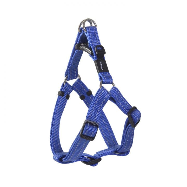 Rogz Nitelife Dog Step In Harness Blue Small