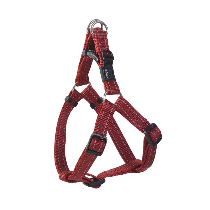 Rogz Nitelife Dog Step In Harness Red Small