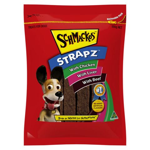 Schmacko Variety Strapz 500G - Dog Treats 
