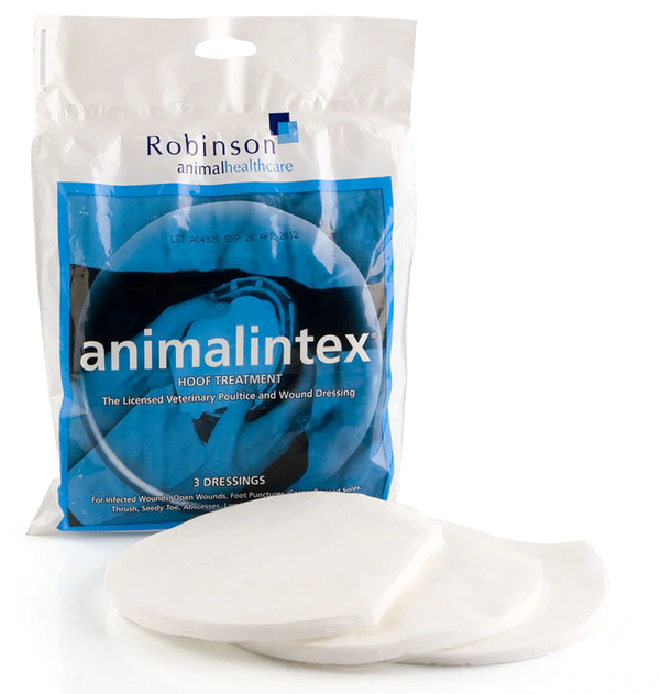 Robinsons Animalintex Hoof Shaped Poultice 3 Pack