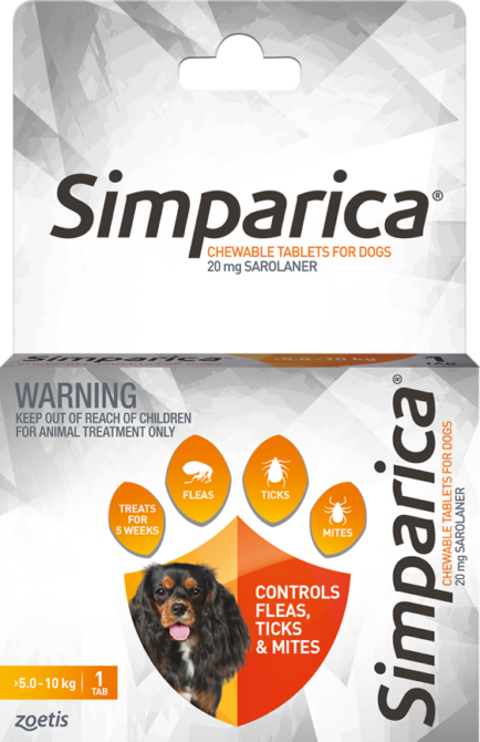 Simparica Chewable 5-10KG Single