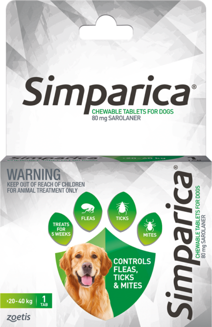 Simparica Chewable 20-40KG Single