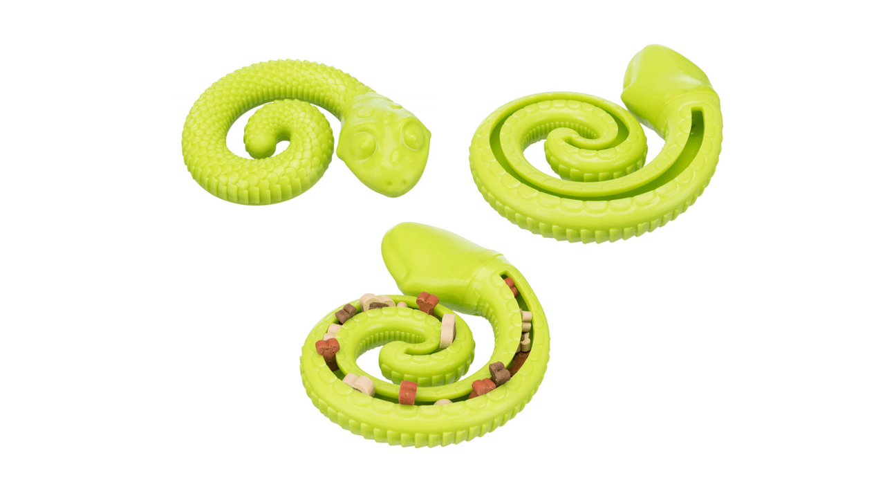 Snack-Snake coiled 18cm - Dog Toys 