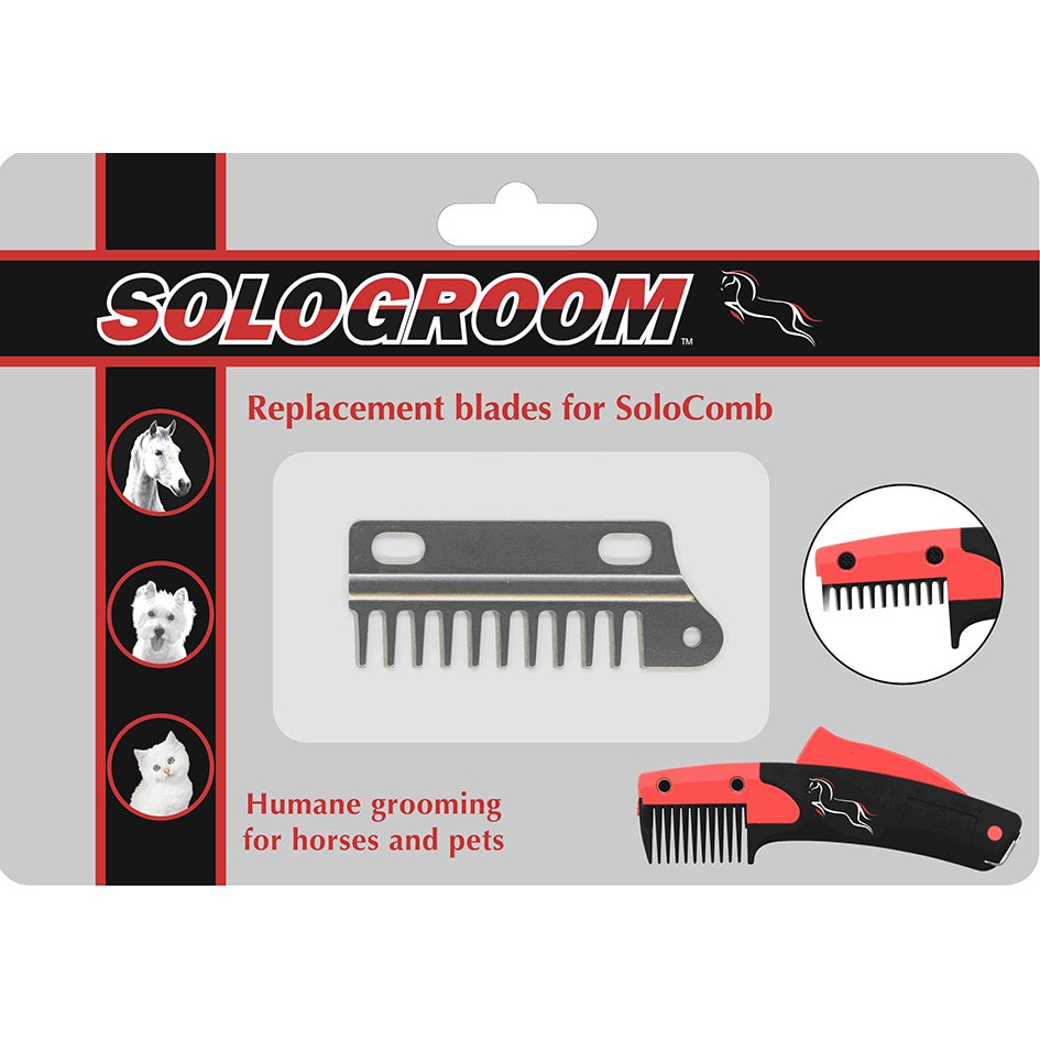 Sologroom Spare SoloComb Blades - Equine Grooming 