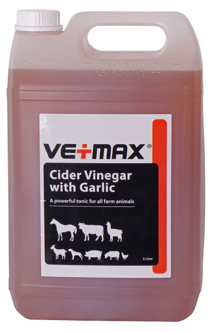 Vetmax Apple Cider Vinegar With Garlic 5ltr