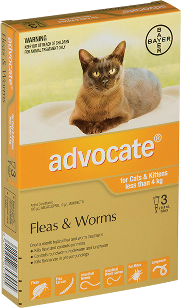 Advocate For Small Cats 0-4KG 3 Pack