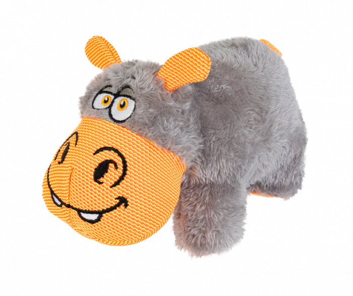 Yours Droolly Cuddlies Hippo Small - Dog Toys 