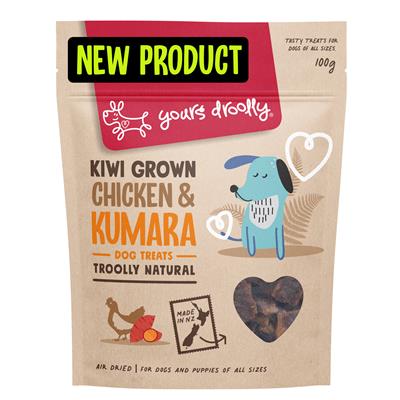 Yours Droolly Kiwi Grown Chicken & Kumara Treats - Dog Treats 