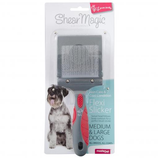 Yours Droolly Shear Magic Flexi Slicker Medium/Large - Dog Grooming Tools 