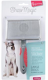 Yours Droolly Shear Magic Slicker Large - Dog Grooming Tools 