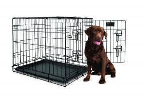 Yours Droolly Double Door Dog Crate X-Large 106cm