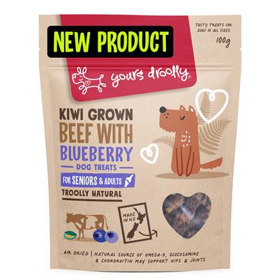 Yours Droolly Kiwi Grown Senior Beef & Blueberry Treats
