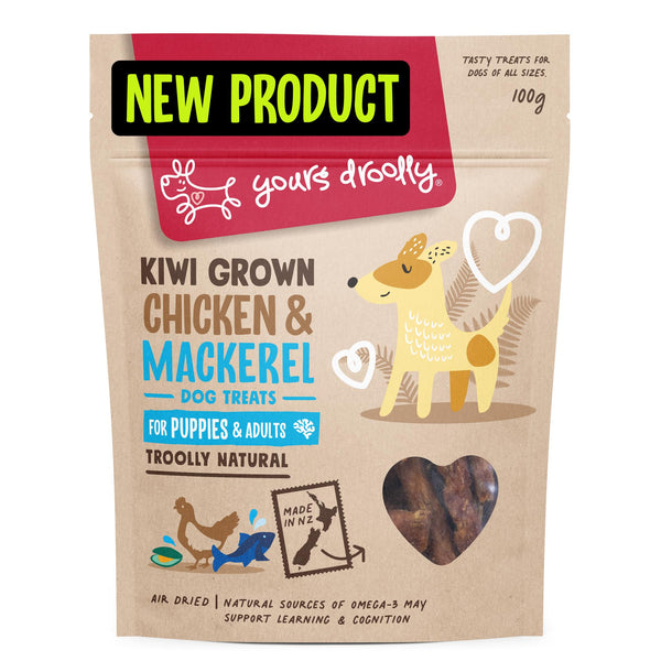 Yours Droolly Kiwi Grown Chicken & Mackerel Puppy Treats