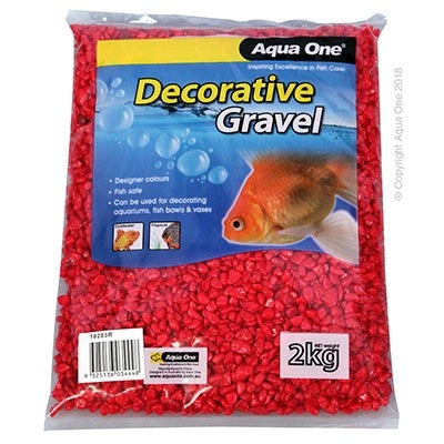Aqua One Gravel Scarlet Red 2KG