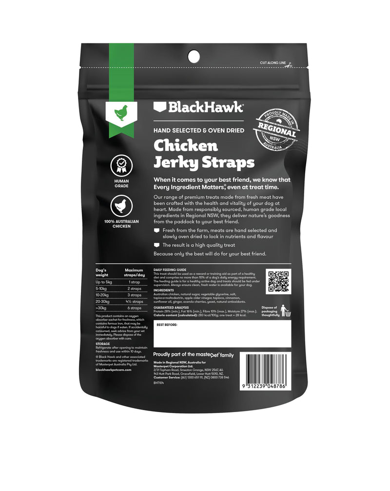 BlackHawk Dog Chicken Straps 100G