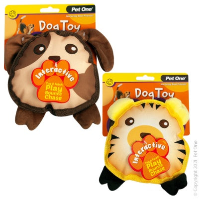 Pet One Interactive Squeaky Assorted Toy 19cm