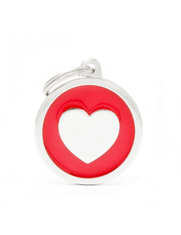 My Family Classic Heart Red Tag