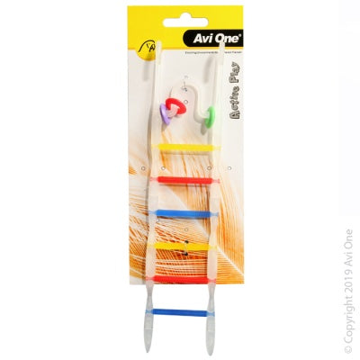 Avi One Translucent Multi Coloured 7 Run Ladder with Beads 25cm