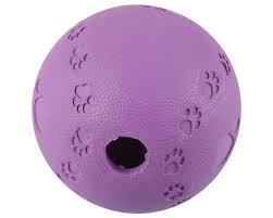 Yours Droolly Playmates Treat Ball Purple Small