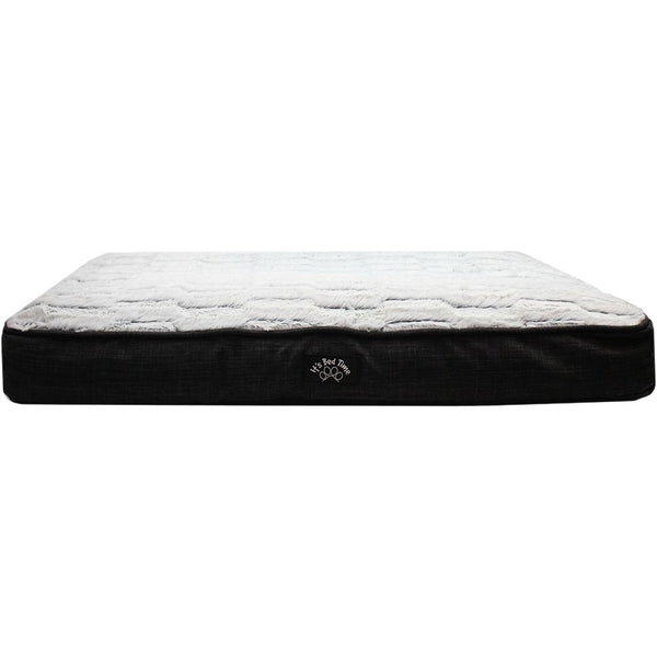 It's Bed Time Luxury Memory Foam Cushion Grey Plush Medium